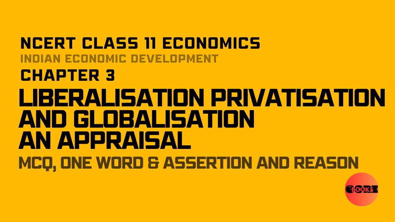 NCERT Class 11 Economics Chapter 3 Liberalisation Privatisation and Globalisation An Appraisal Important Questions